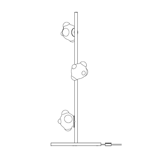 57.3 Ø35 x H 90 cm ( Stem )