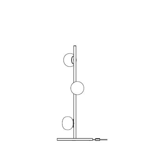 84.3 Ø35 x H 90 cm ( Stem )