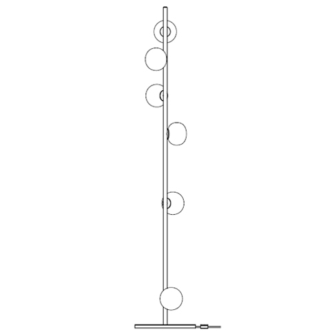 84.6 Ø35 x H 1,80 cm ( Stem )