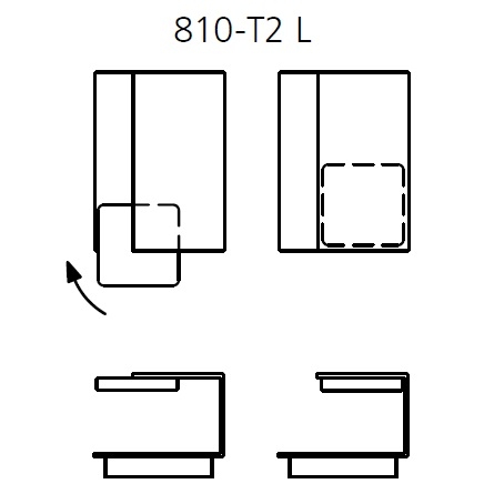 810-T2_ Left_ 45 x 62-74 x H 36 cm