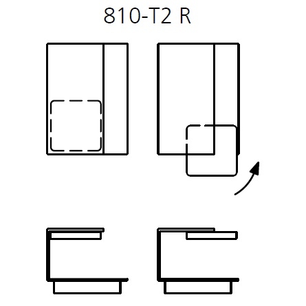 810-T2_ Right_ 45 x 62-74 x H 36 cm
