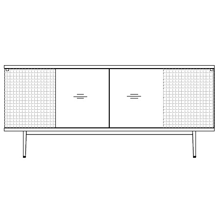 2703_ 240 x 58 x H 105 cm