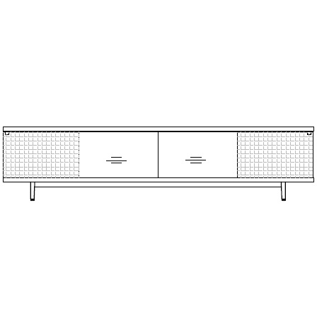 2715_ 240 x 58 x H 60 cm - 8 portes