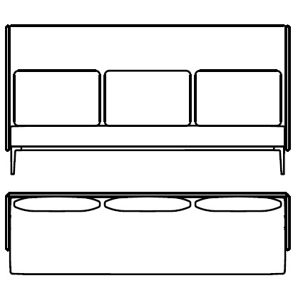 788-30 SU_ 257 x 73 x H 135 cm