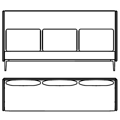788-30 LU_ 257 x 73 x H 135 cm