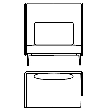 789-15 SRLL_ 129 x 80 x H 135 cm