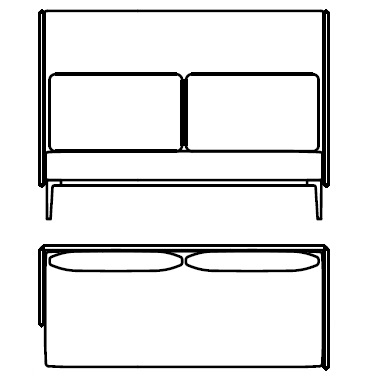 789-20 SLLR_ 189 x 80 x H 135 cm