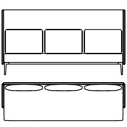 789-30 SU_ 257 x 80 x H 135 cm