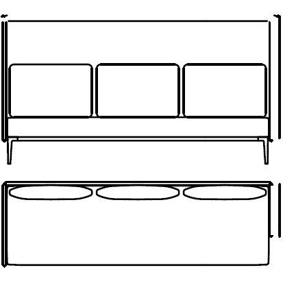 789-30 SRLL_ 257 x 80 x H 135 cm