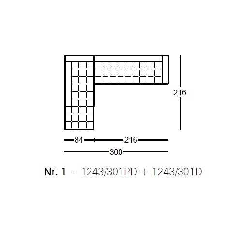 Kilt_ Nr.1_ 300 x 216 x H 64 cm