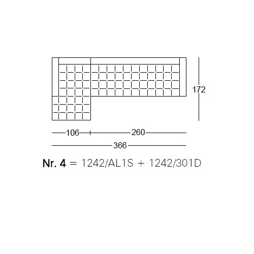 Kilt_ Nr.4_ 366 x 172 x H 64 cm