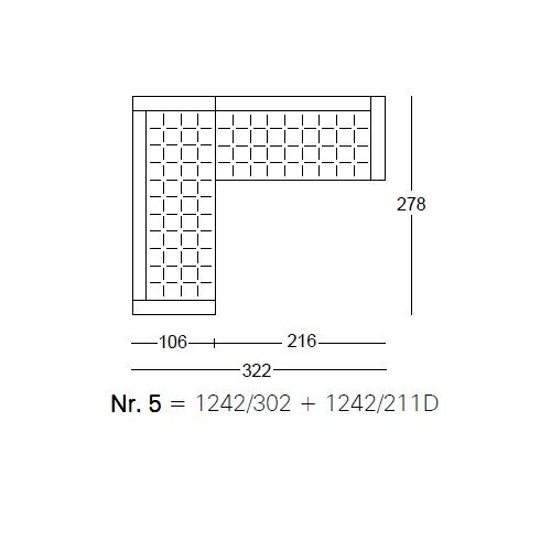 Kilt_ Nr.5_ 322 x 278 x H 64 cm
