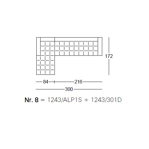 Kilt_ Nr.8_ 300 x 172 x H 64 cm
