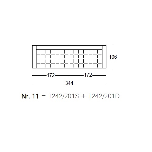 Kilt_ Nr.11_ 344 x 106 x H 64 cm