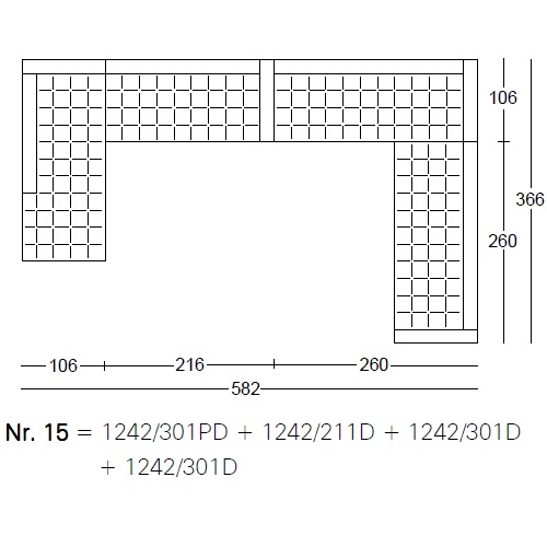 Kilt_ Nr.15_ 582 x 366 x H 64 cm 