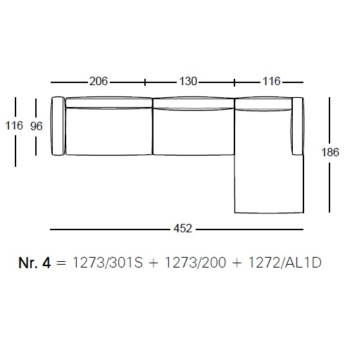 Pianoalto_ Nr.4_ 452 x 186 x H 65 cm