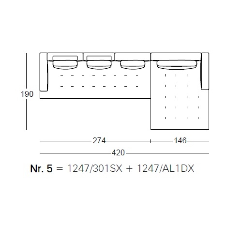 Shiki_ Nr.5_ 420 x 190 x H 87 cm