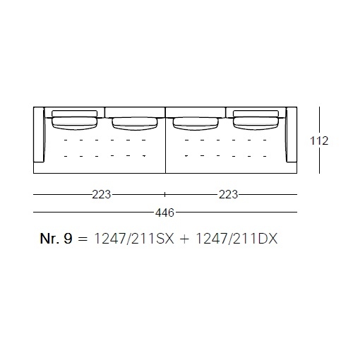 Shiki_ Nr.9_ 446 x 112 x H 87 cm