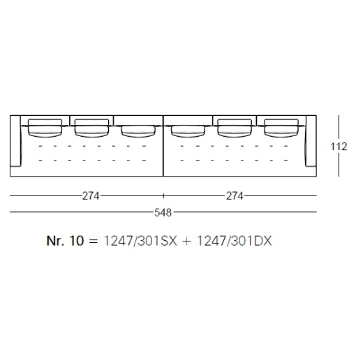 Shiki_ Nr.10_ 548 x 112 x H 87 cm