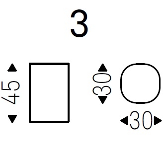 Pancho 3_ 30 x 30 x H 45 cm