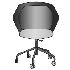 Piccione_ 68 x 70 x H 81.5 / 94.5 cm (Sin apoyabrazos)