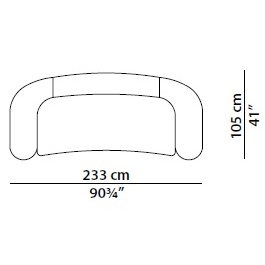Clara_ 195 x 105 x H 65 cm (D01)