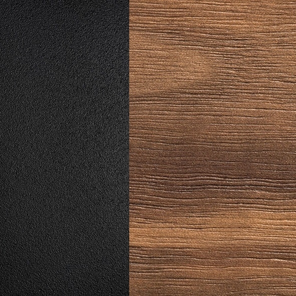 Schwarz gaufriert / Nussbaum Canaletto