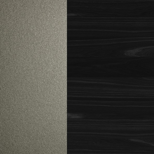 Titan gaufriert / mattschwarze Ulme