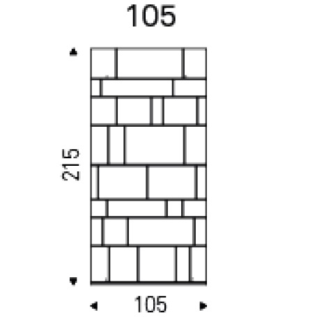 Wally_ 105 x 26 x H 215 cm