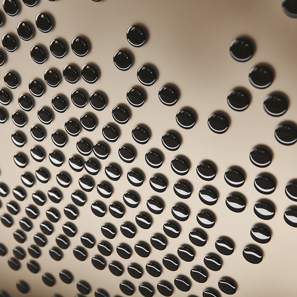 bronzo acidato con decori nero lucido