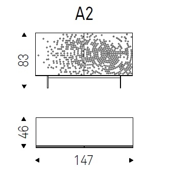A2_ 147 x 46 x H 83 cm