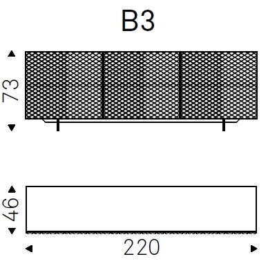 Royalton_ B3_220x46xH73 cm