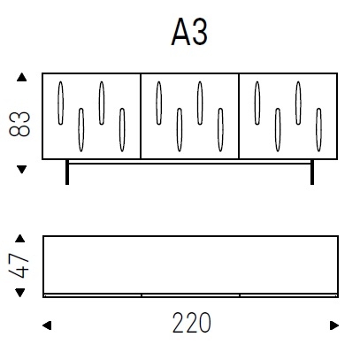Carnaby_A3_220x47xH83 cm