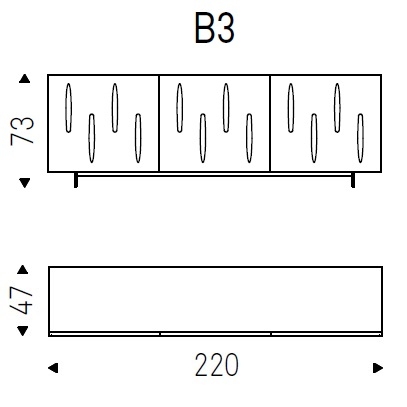 Carnaby_B3_220x47xH73 cm