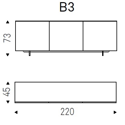 Focus_B3_220x46xH73 cm