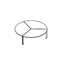 Joaquim 1JOA100_ Ø 100 x H 30 cm