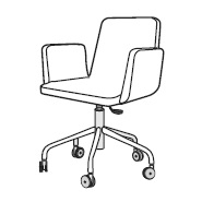 Vik Office_ 68 x 68 x H 81/94 cm (Con reposabrazos)