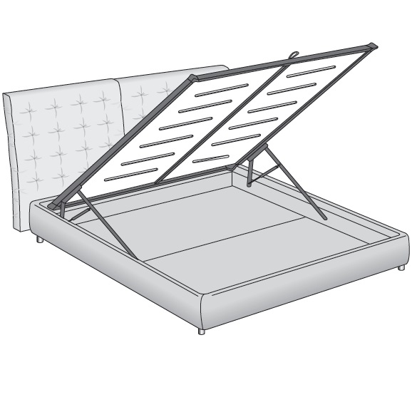 Angle_ Base contenitore - Piano ortopedico