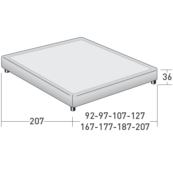 Sommier_ base Leonardo