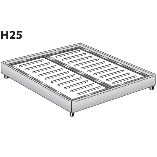 Sommier_ base H25 piano ortopedico