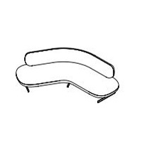 OSTGA120_ 238 x 112 x H 77 cm  (120°)