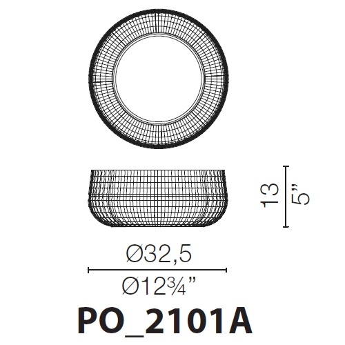 PO_2101A_ Ø 32.5 x H 13 cm