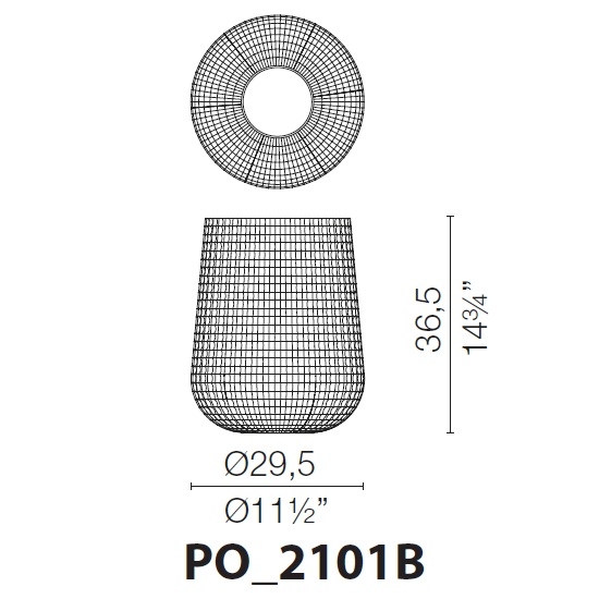 PO_2101B_ Ø 29.5 x H 36.5 cm