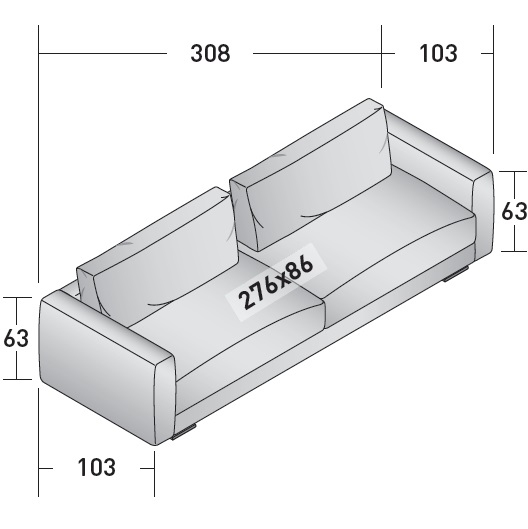 Myplace_ B3_p86_ 308 x 103 x H 63 cm
