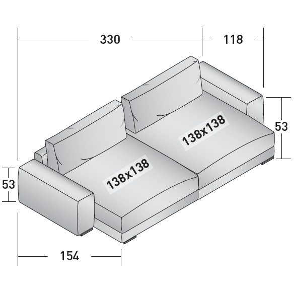 Myplace_ B4_p138_ 330 x 154 x H 63 cm
