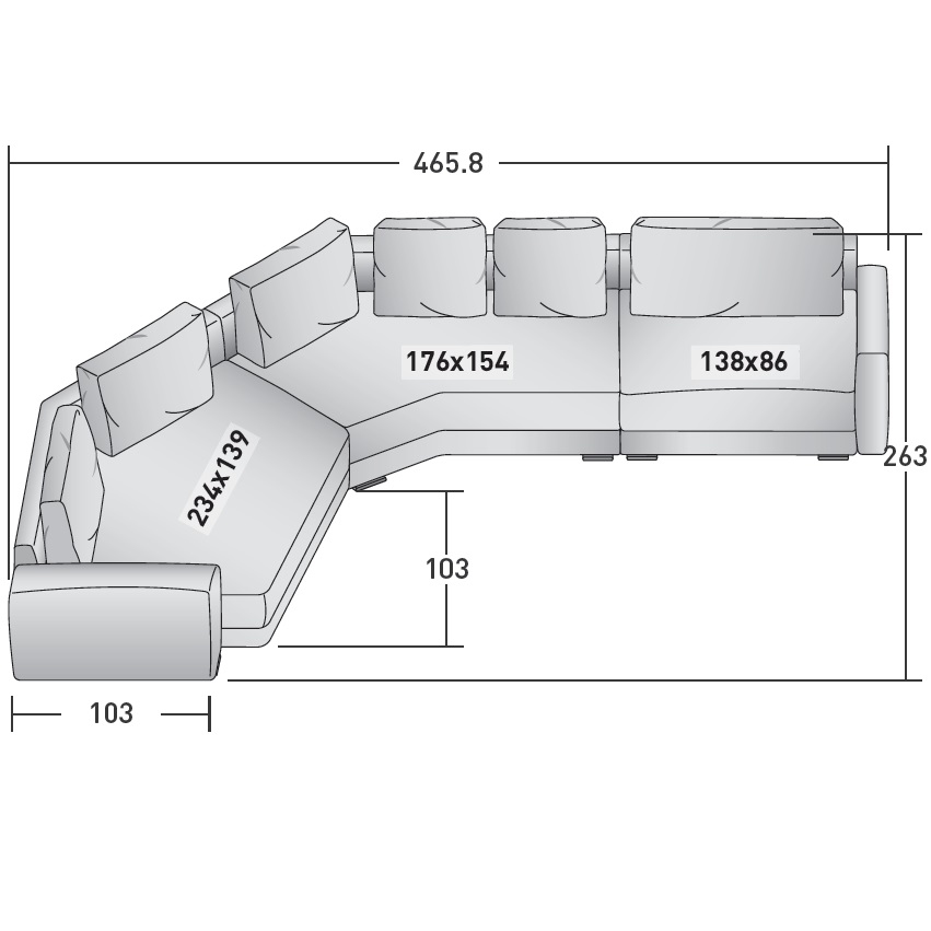 Myplace_ H1_ 465.8 x 263 x H 63 cm