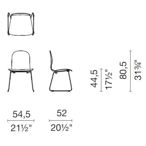 TW_3_ 54.5 x 52 x H 80.5 cm (base de trineo)