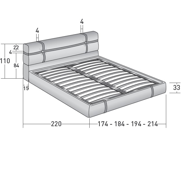 New Bond_  Adjustable slatted base
