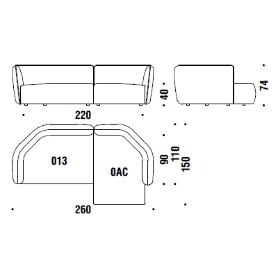 Comp. A10_ 260 x 150 cm