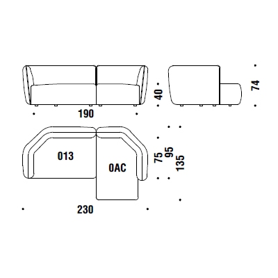 Comp. A10_ 230 x 135 cm